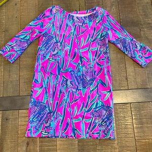 LIKE NEW Lilly Pulitzer Girls Elephant Dress, Size 6-7